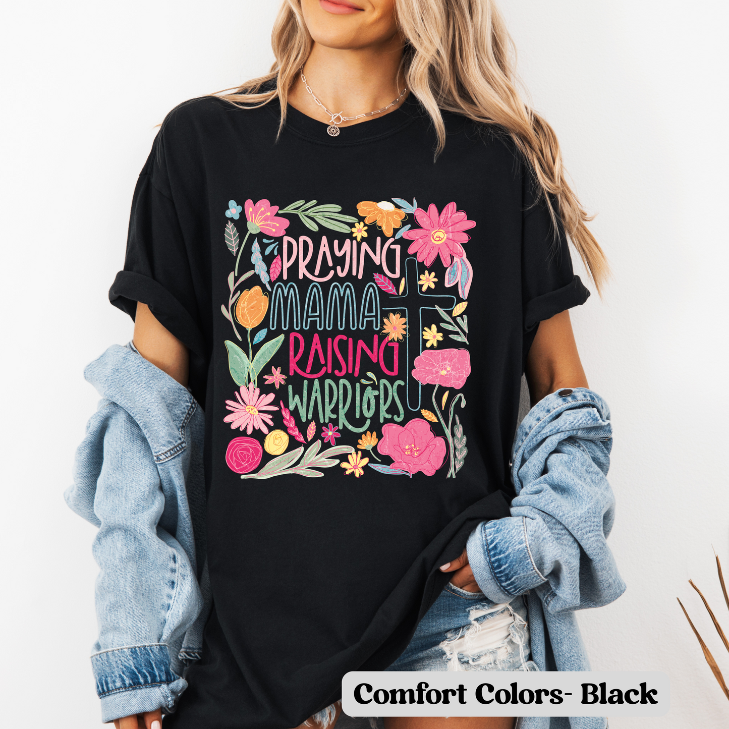 Praying Mama Raising Warriors- T-Shirt