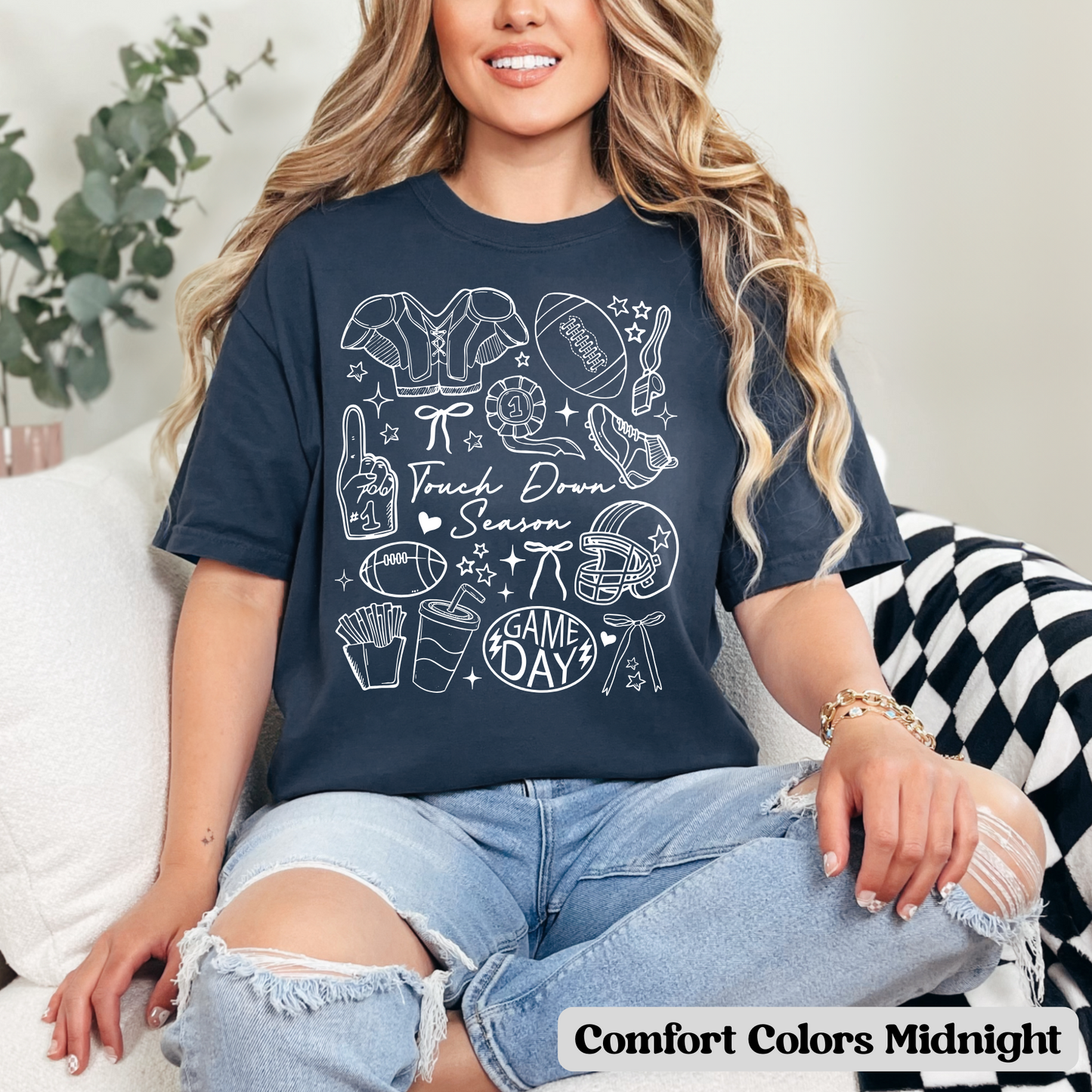 Touch Down Season Shirt- 4 Color Options