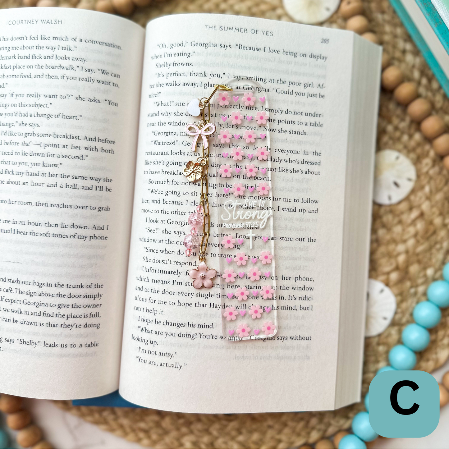 She is Strong- Clear Acrylic Bookmark