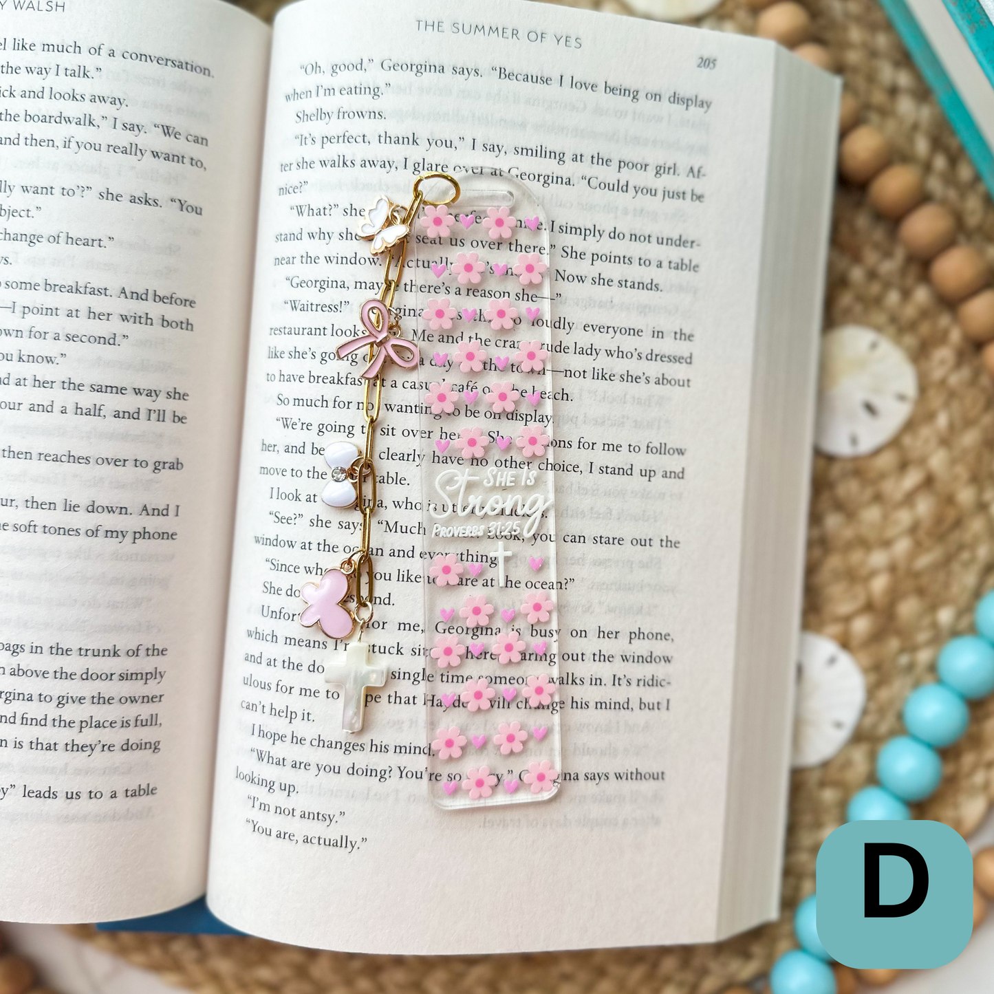 She is Strong- Clear Acrylic Bookmark