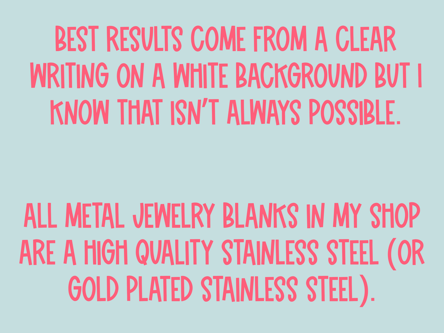 Handwriting Circle Disc Necklace- Laser engraved