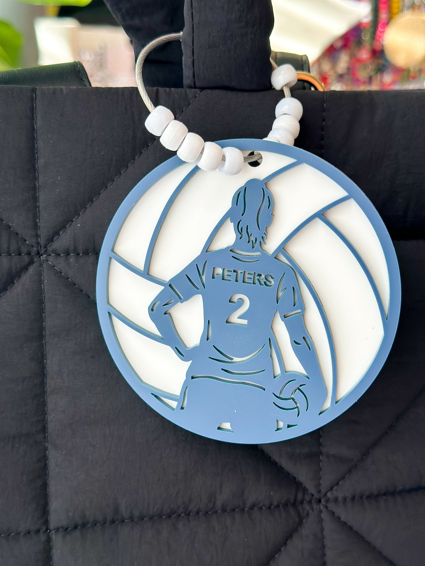 Volleyball Bag Tag- Custom