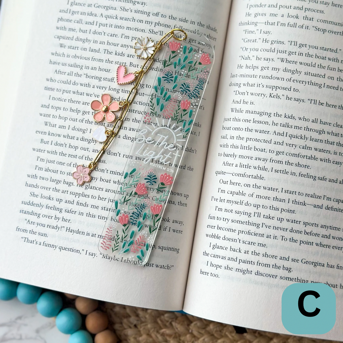 Be the Light- Clear Acrylic Bookmark