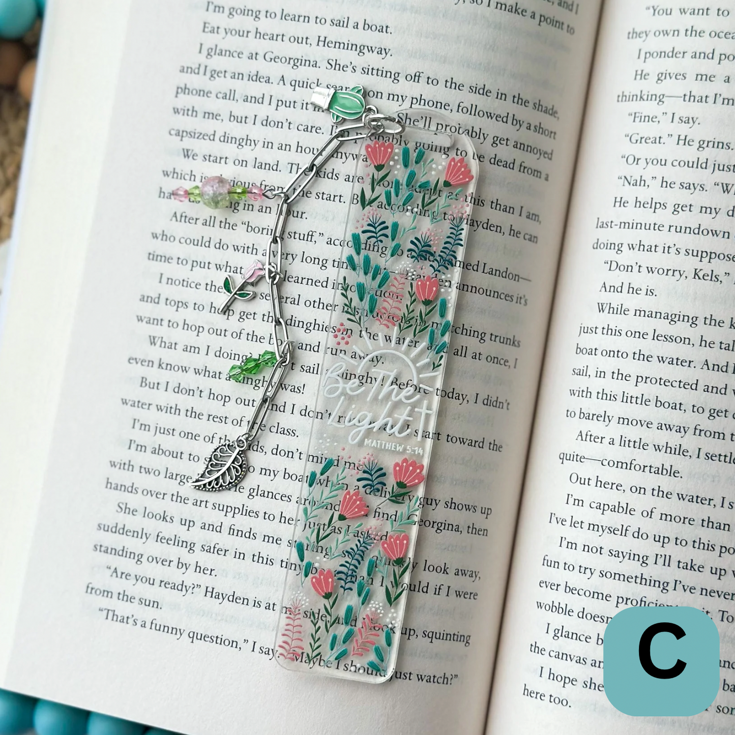 Be the Light- Clear Acrylic Bookmark