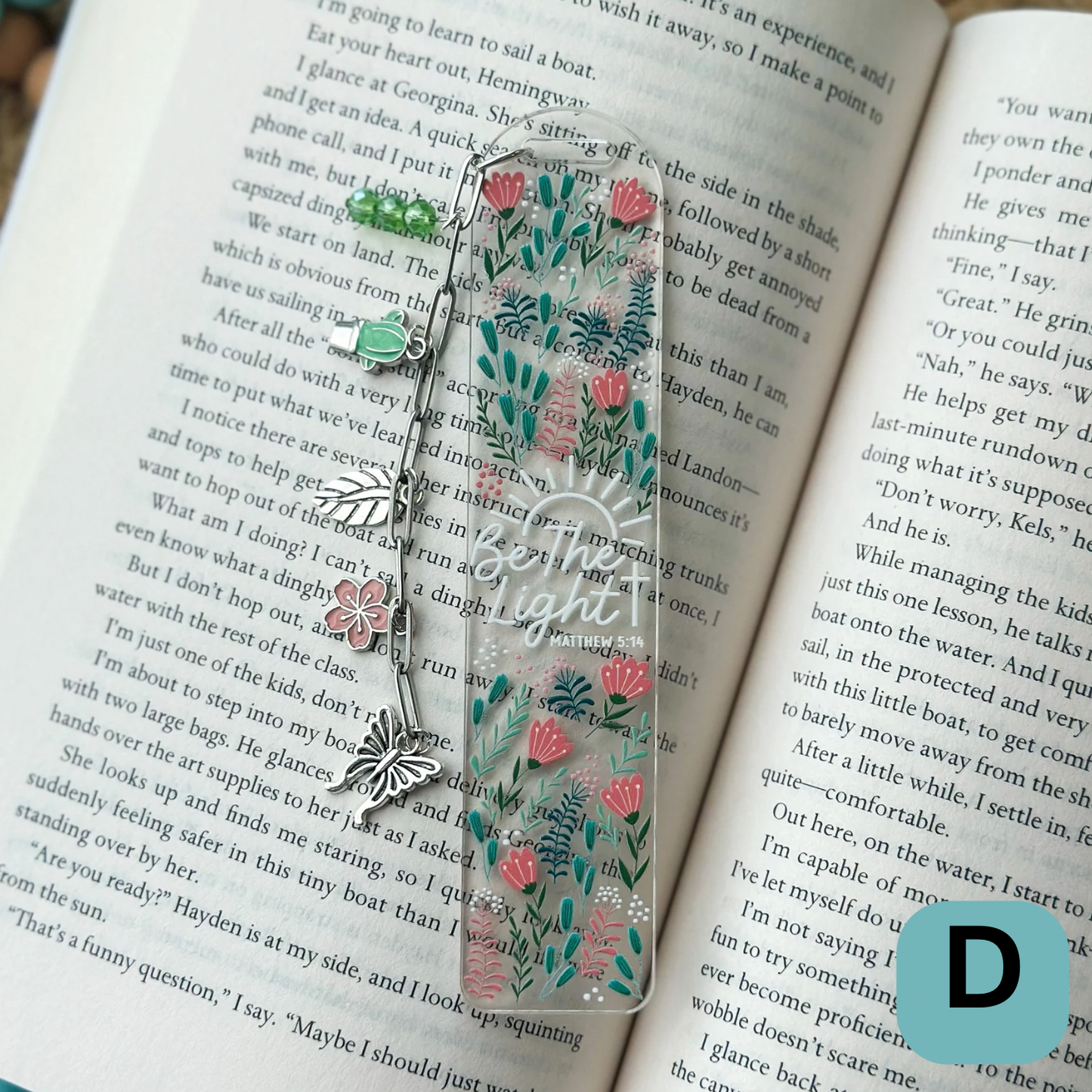 Be the Light- Clear Acrylic Bookmark