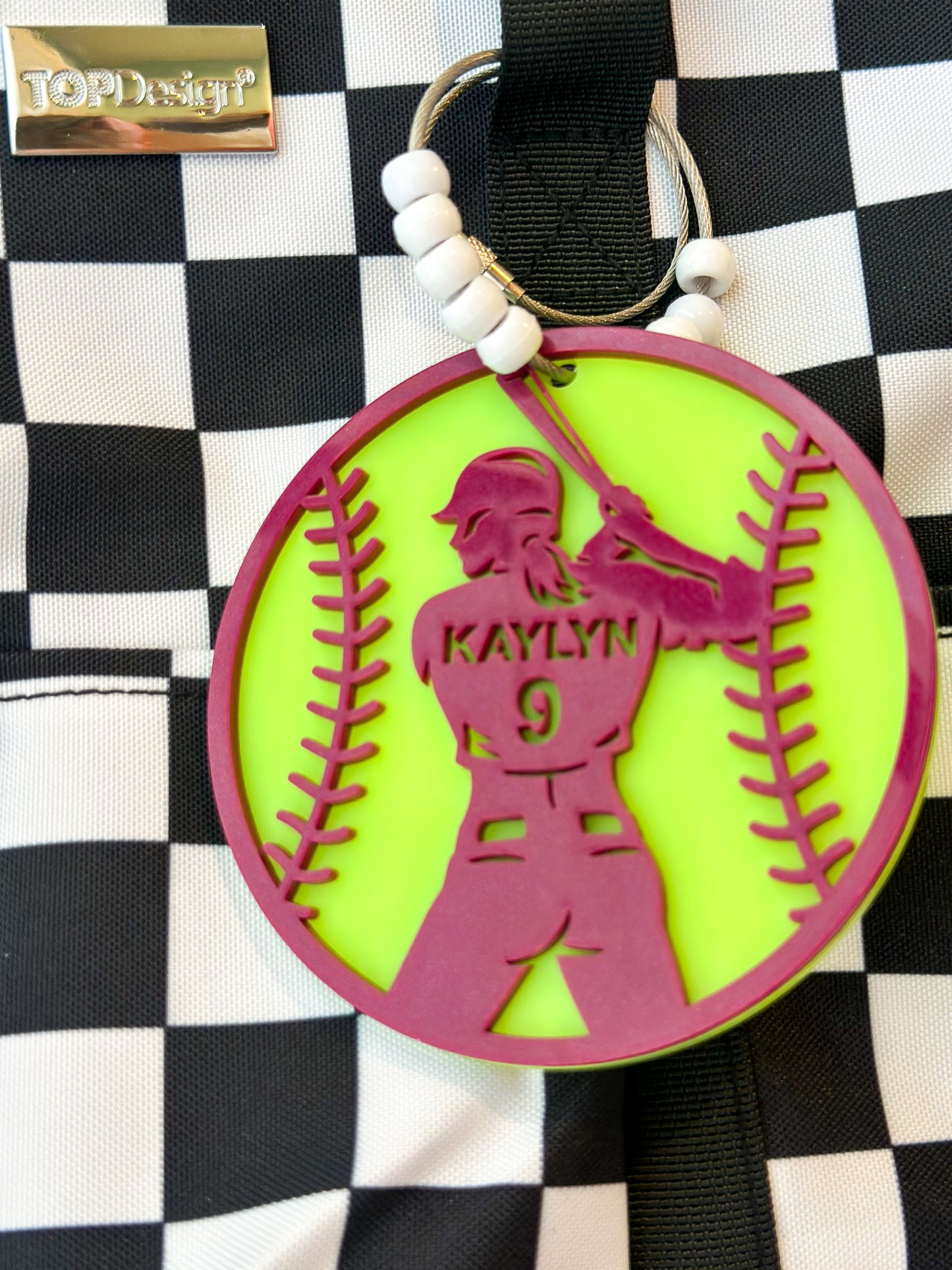 Softball Bag Tag- Custom
