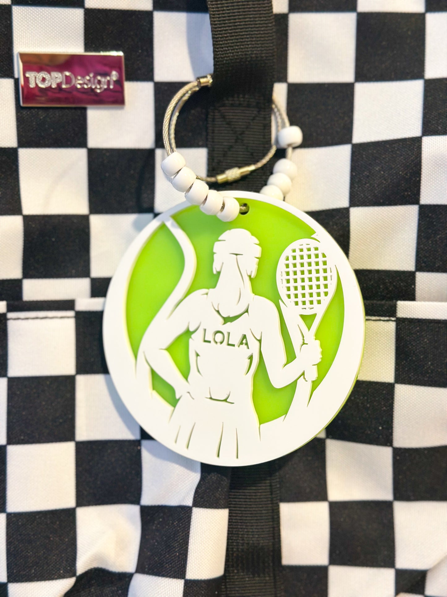 Tennis Bag Tag- Custom