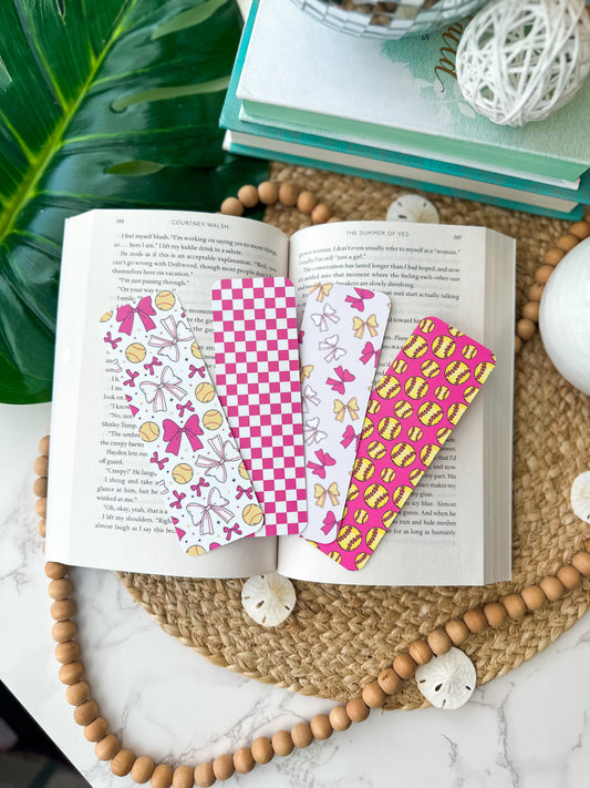 Softball Coquette- Regular Bookmark