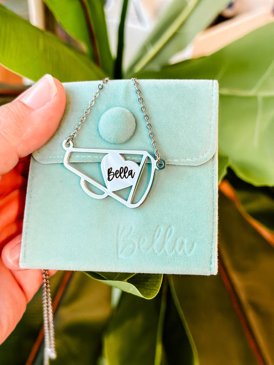 Personalized Cheer Necklace- Laser engraved