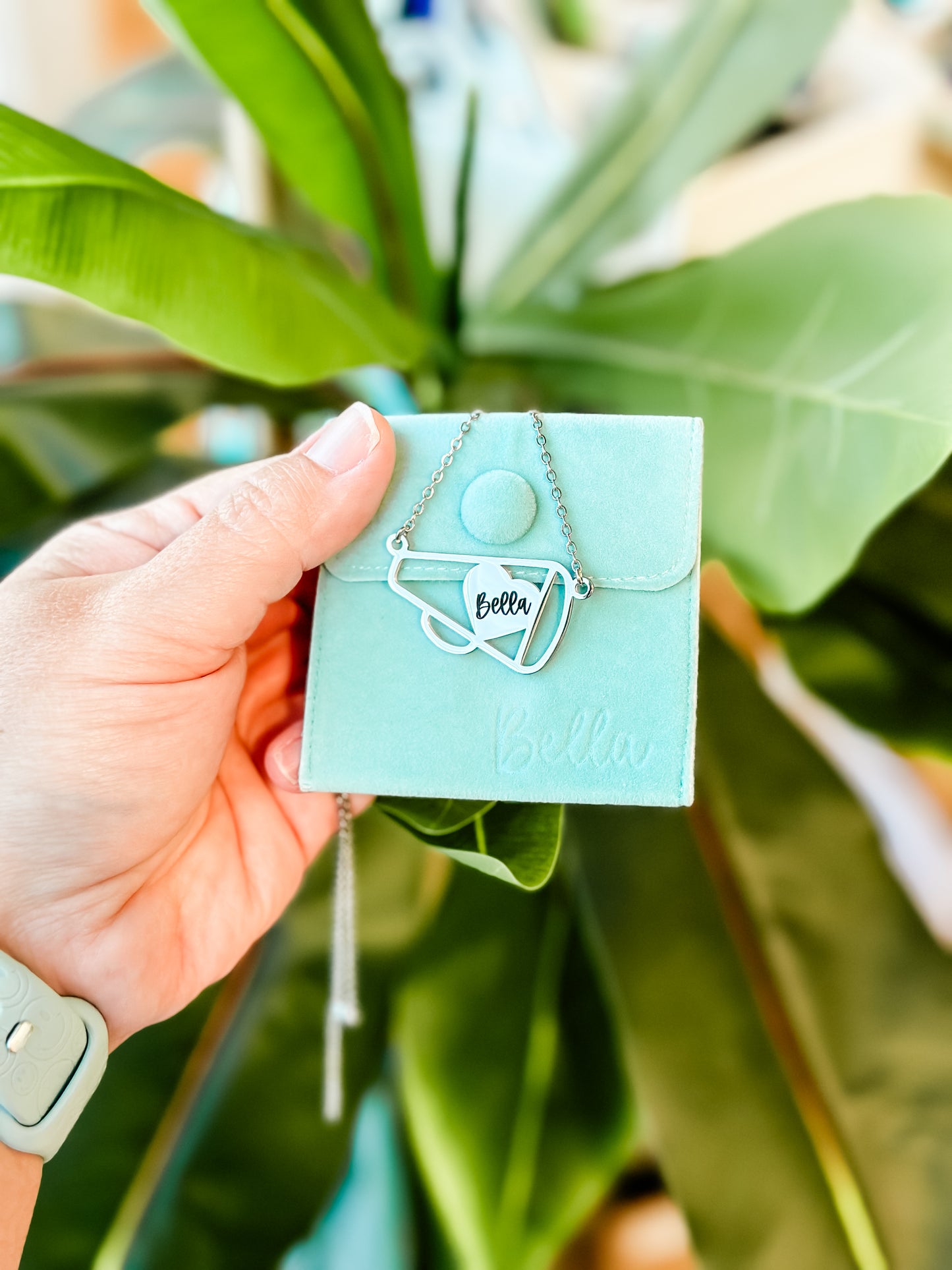 Personalized Cheer Necklace- Laser engraved