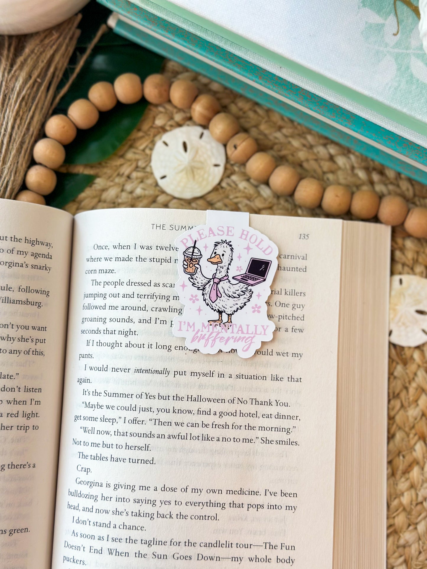 Magnetic Bookmark- Please Hold, I'm mentally buffering