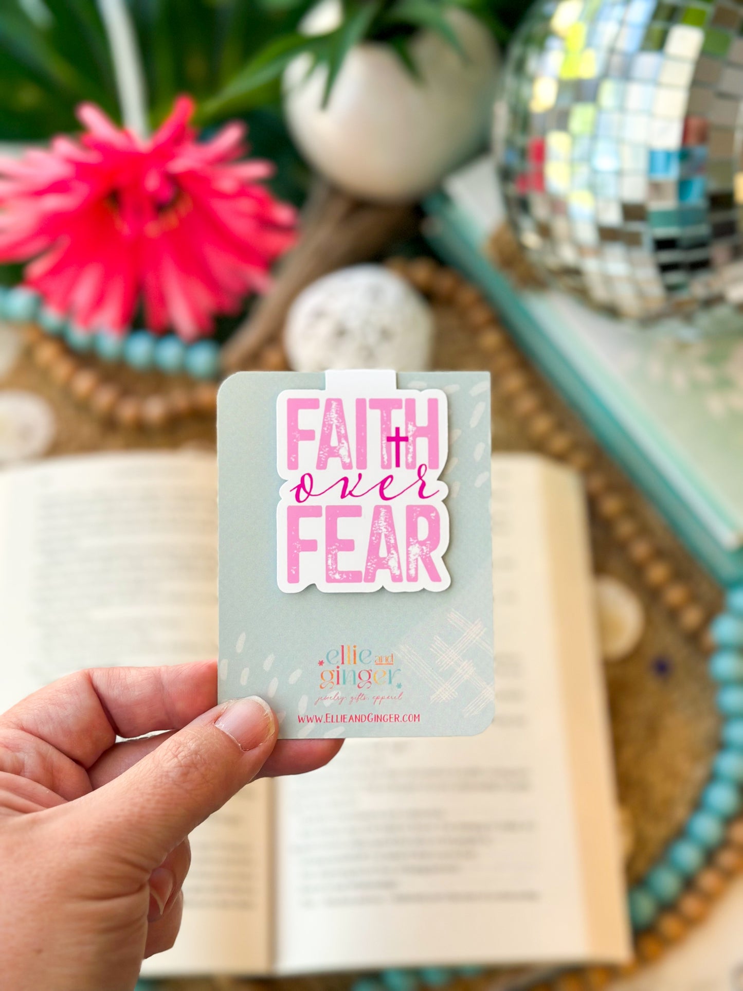 Magnetic Bookmark- Faith Over Fear