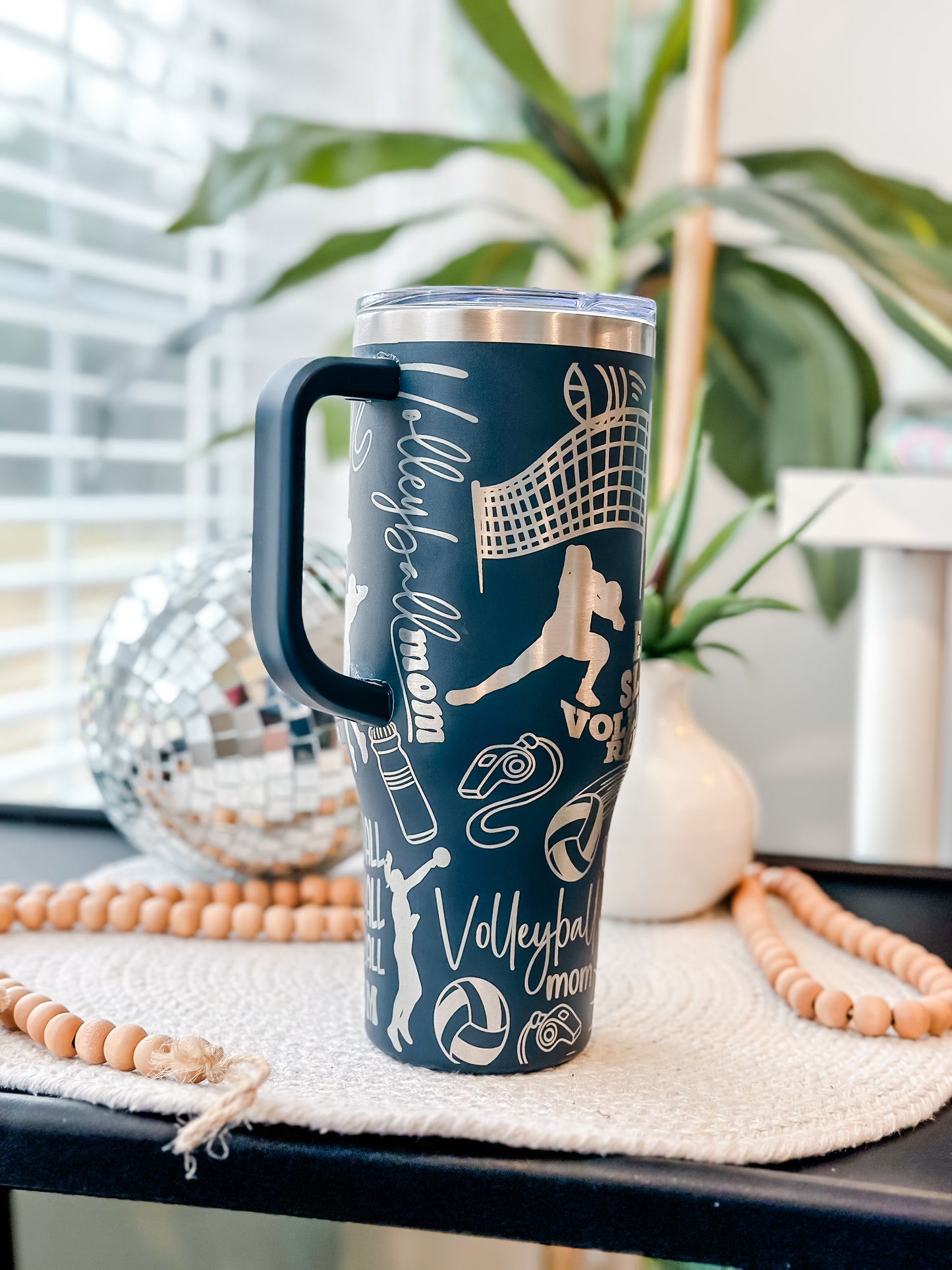 Volleyball Mom- Engraved Tumbler