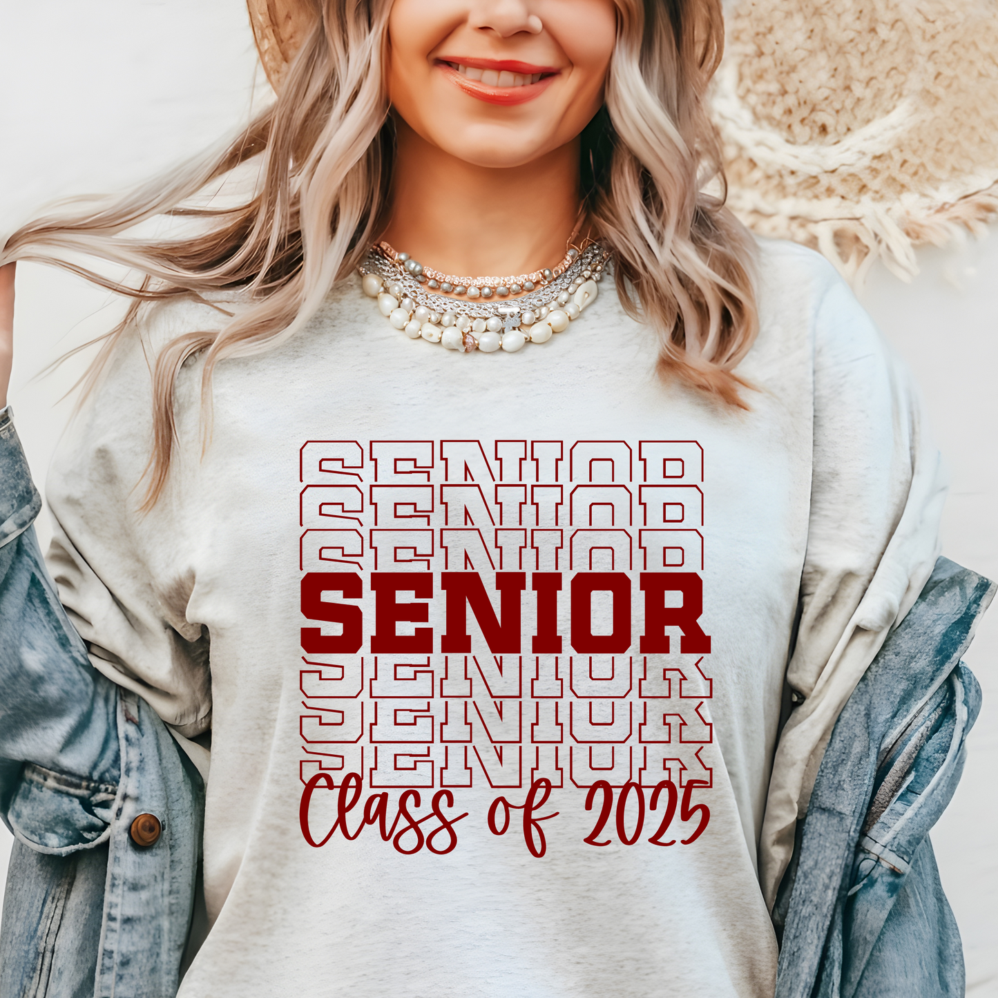 Senior Shirt- Stacked Letters