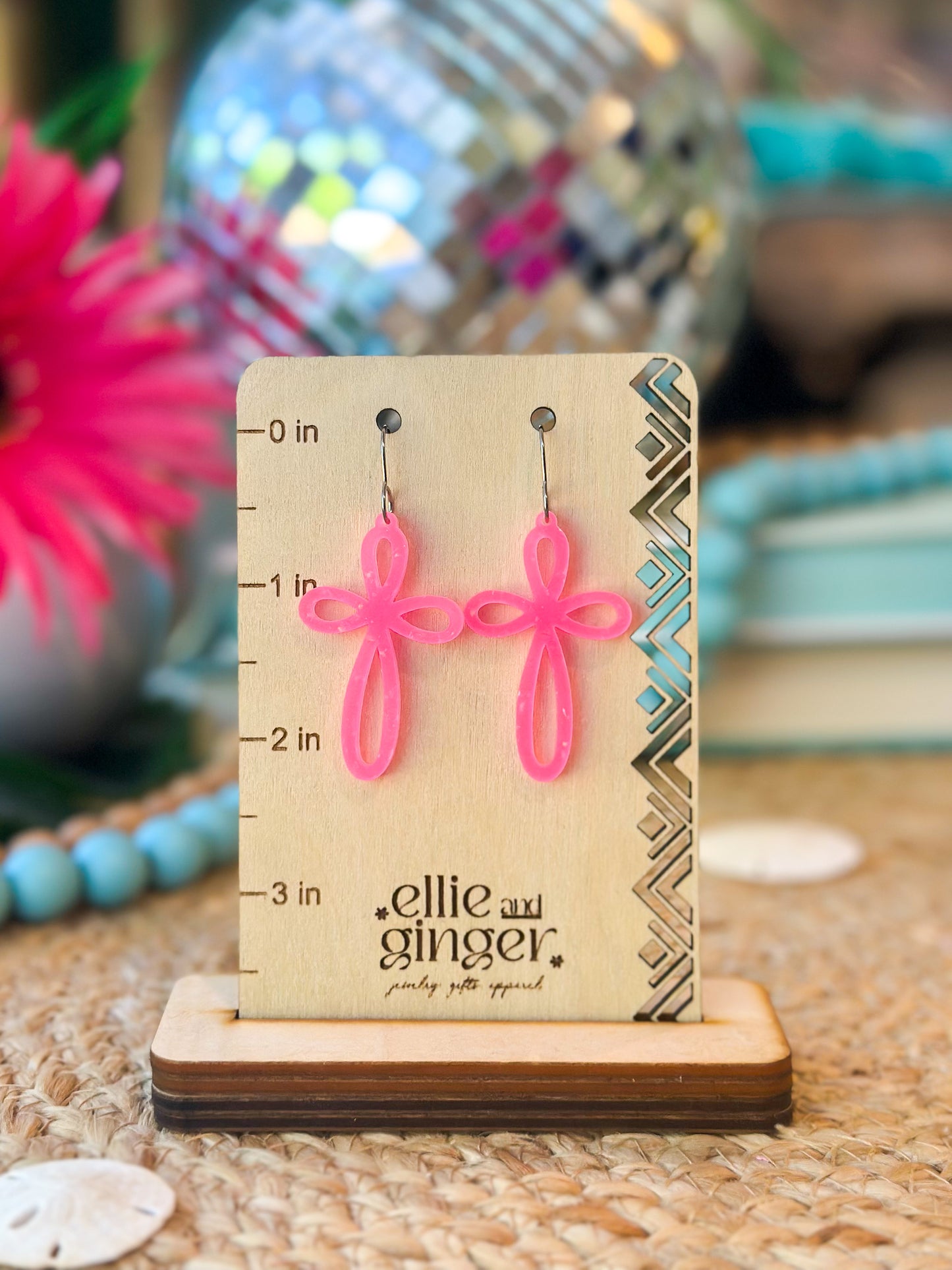 Cross Dangle Earrings