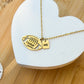 Football mama Necklace- Football Pendant