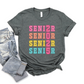 Senior Shirt- Colorful Letters