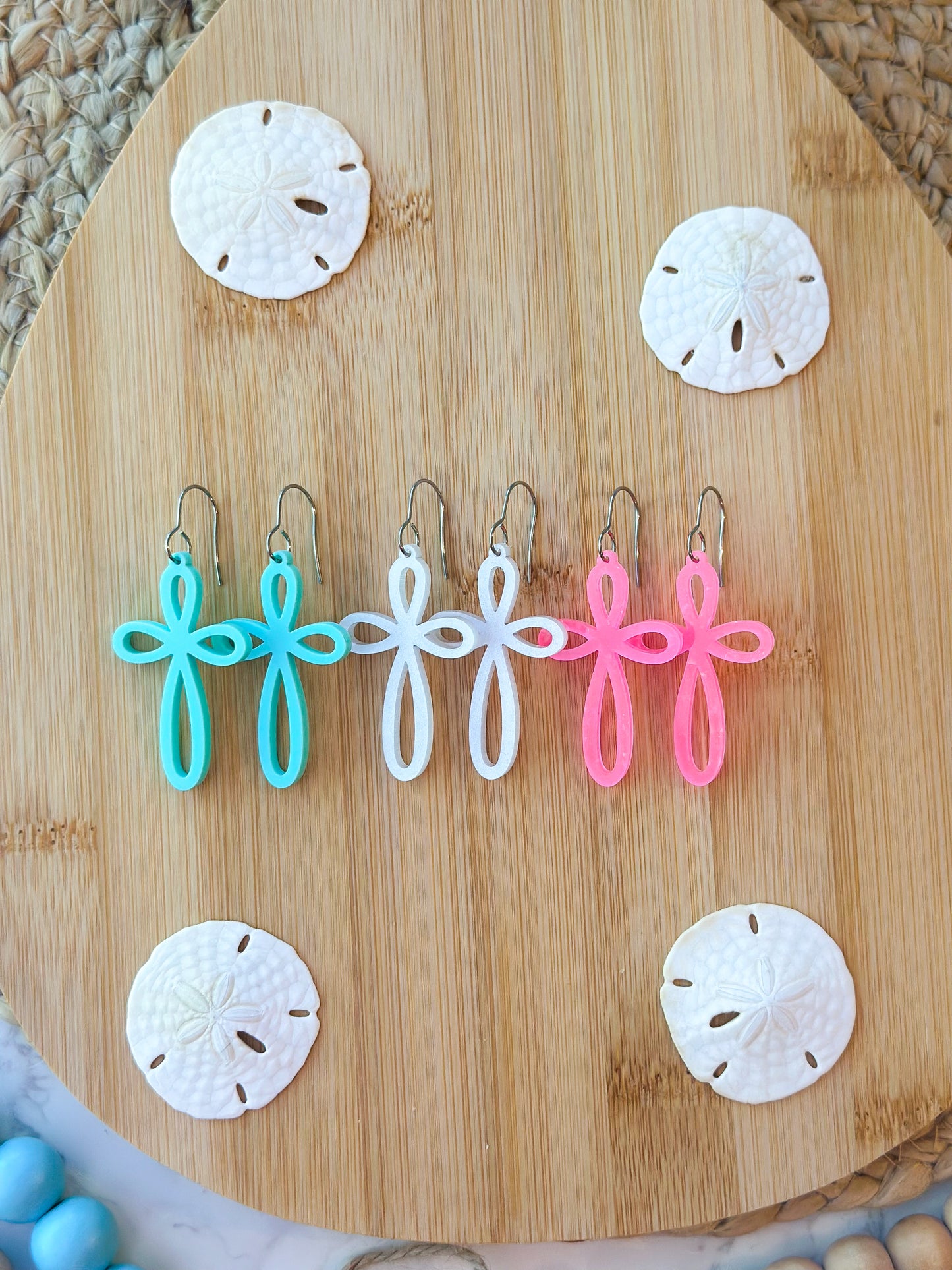 Cross Dangle Earrings