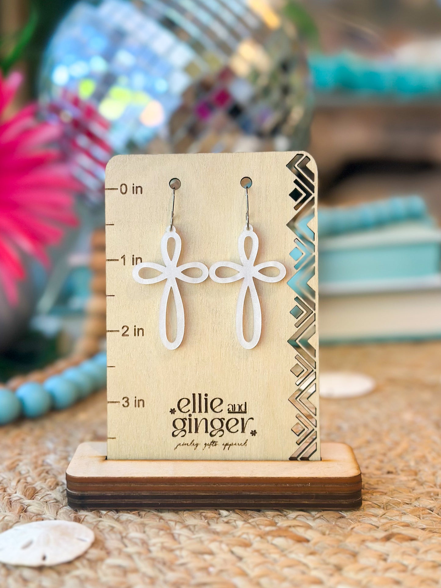 Cross Dangle Earrings