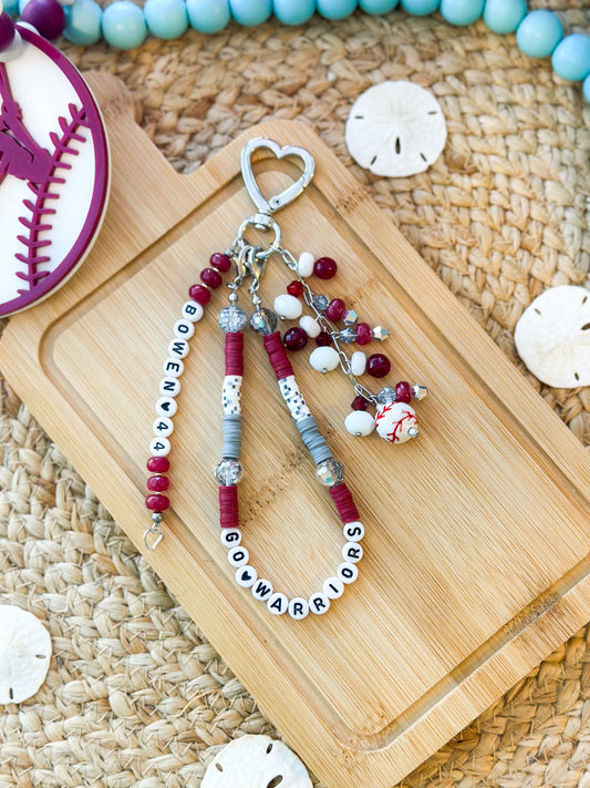 Custom Bag Charm for Sports Mom Purse