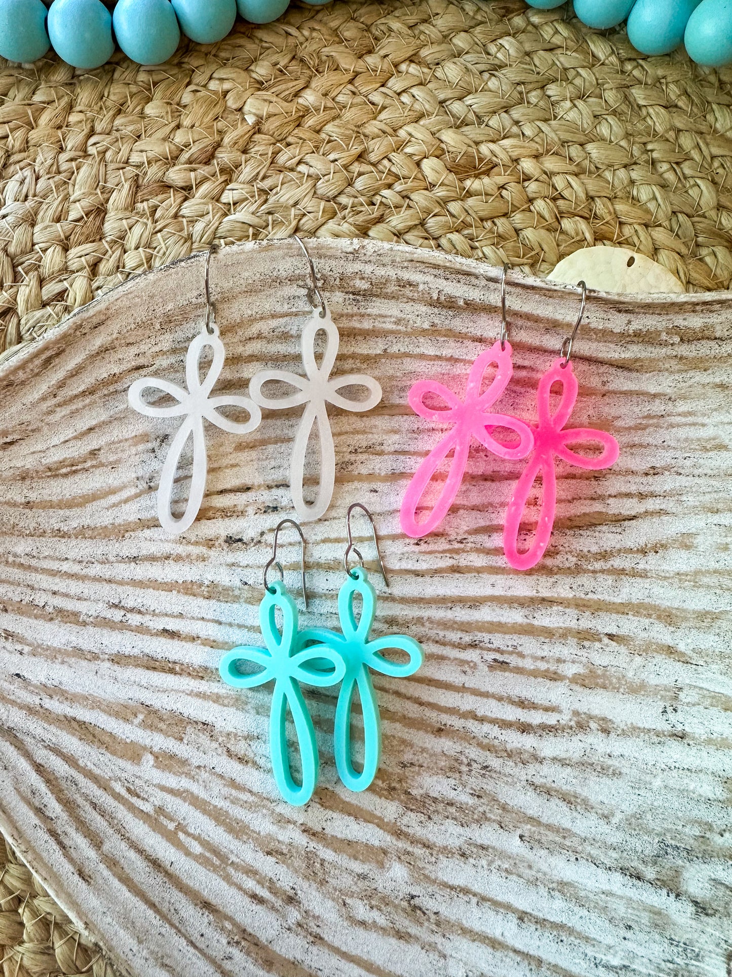 Cross Dangle Earrings