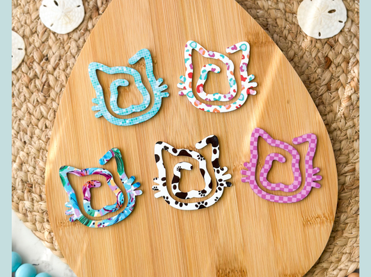 Acrylic Bookmark in the shape of a cat head