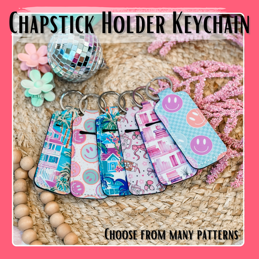 Chapstick Holder Keychain