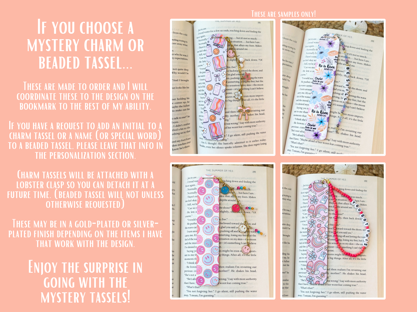Acrylic Bookmarks- PATTERN SET TWO