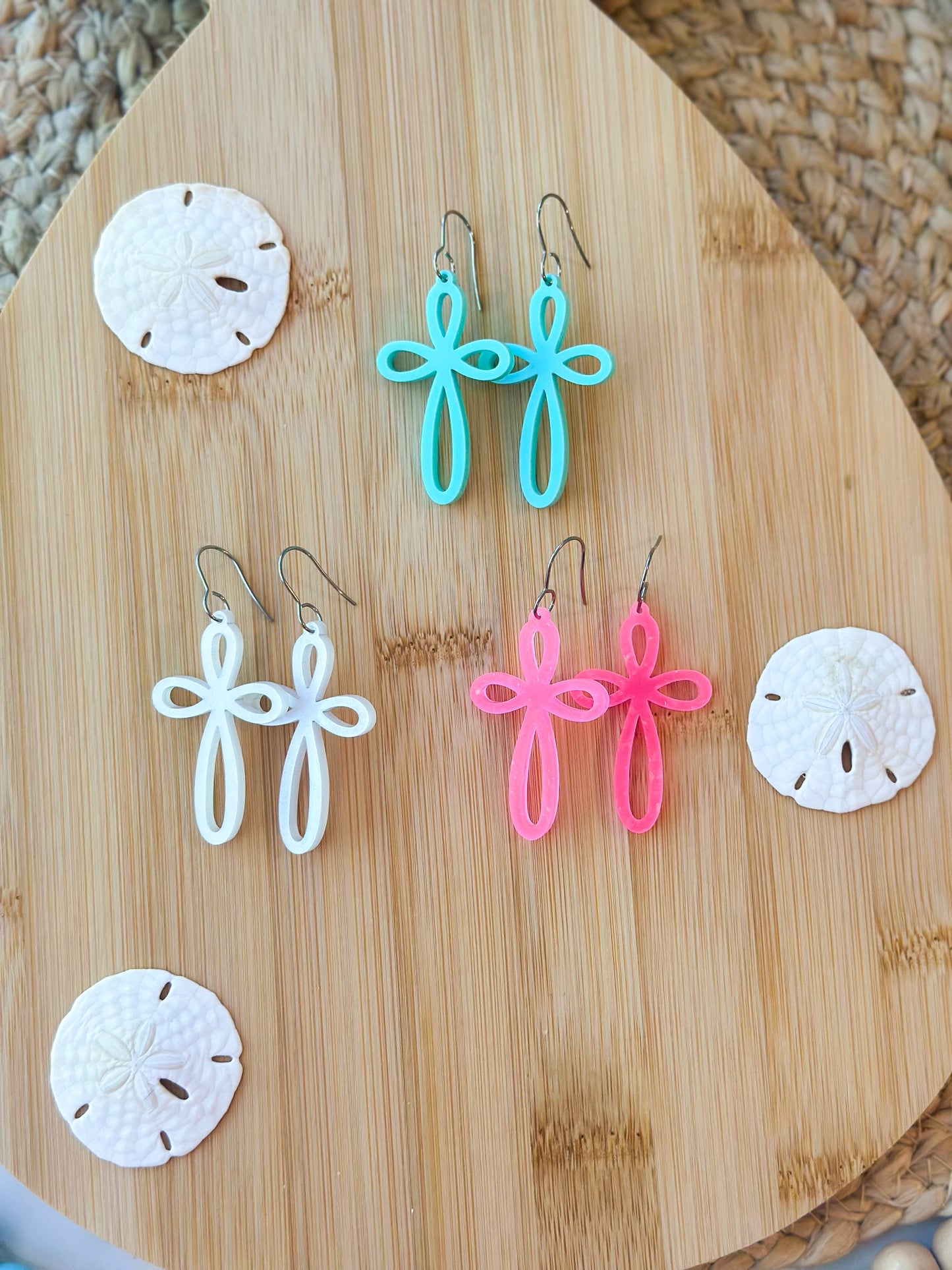 Cross Dangle Earrings