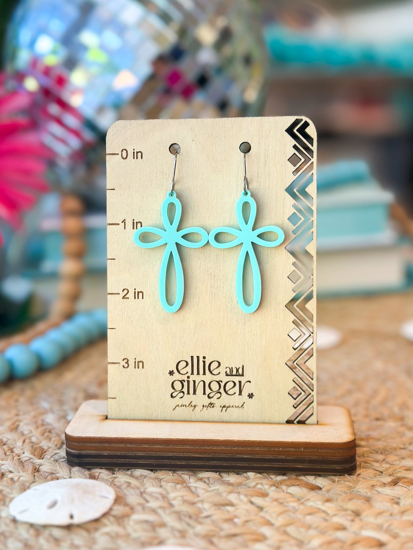 Cross Dangle Earrings