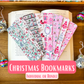 christmas bookmarks holiday bookmarks for readers booklover stocking stuffer