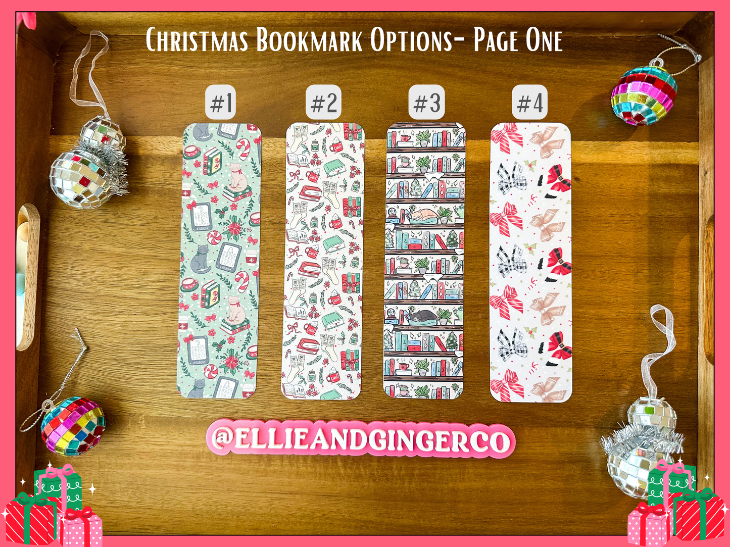 christmas bookmarks holiday bookmarks for readers booklover stocking stuffer