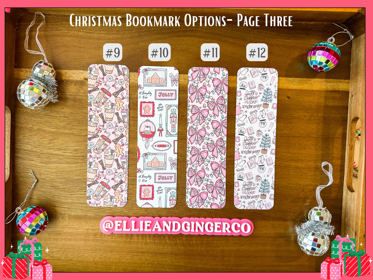 christmas bookmarks holiday bookmarks for readers booklover stocking stuffer