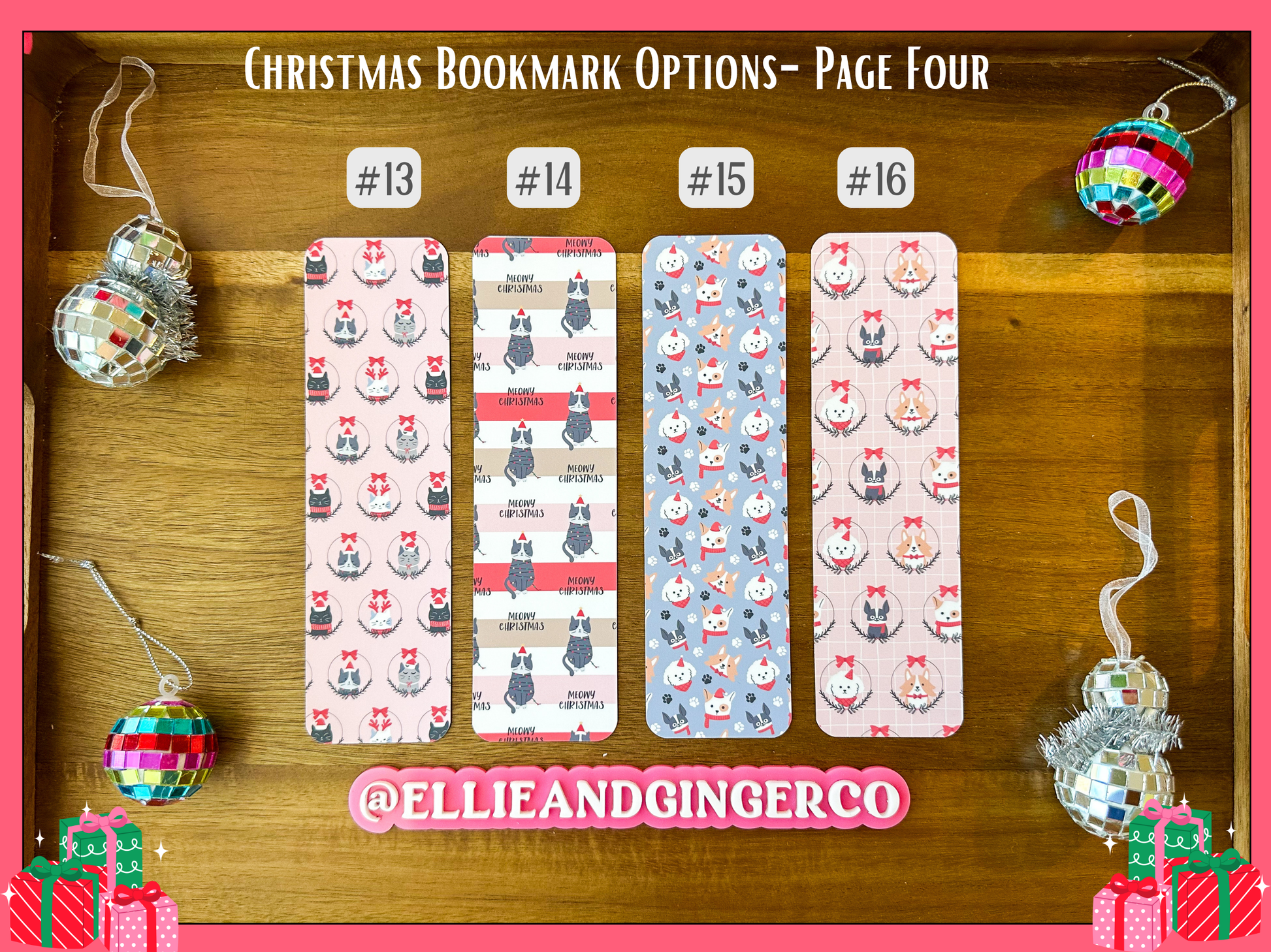 christmas bookmarks holiday bookmarks for readers booklover stocking stuffer