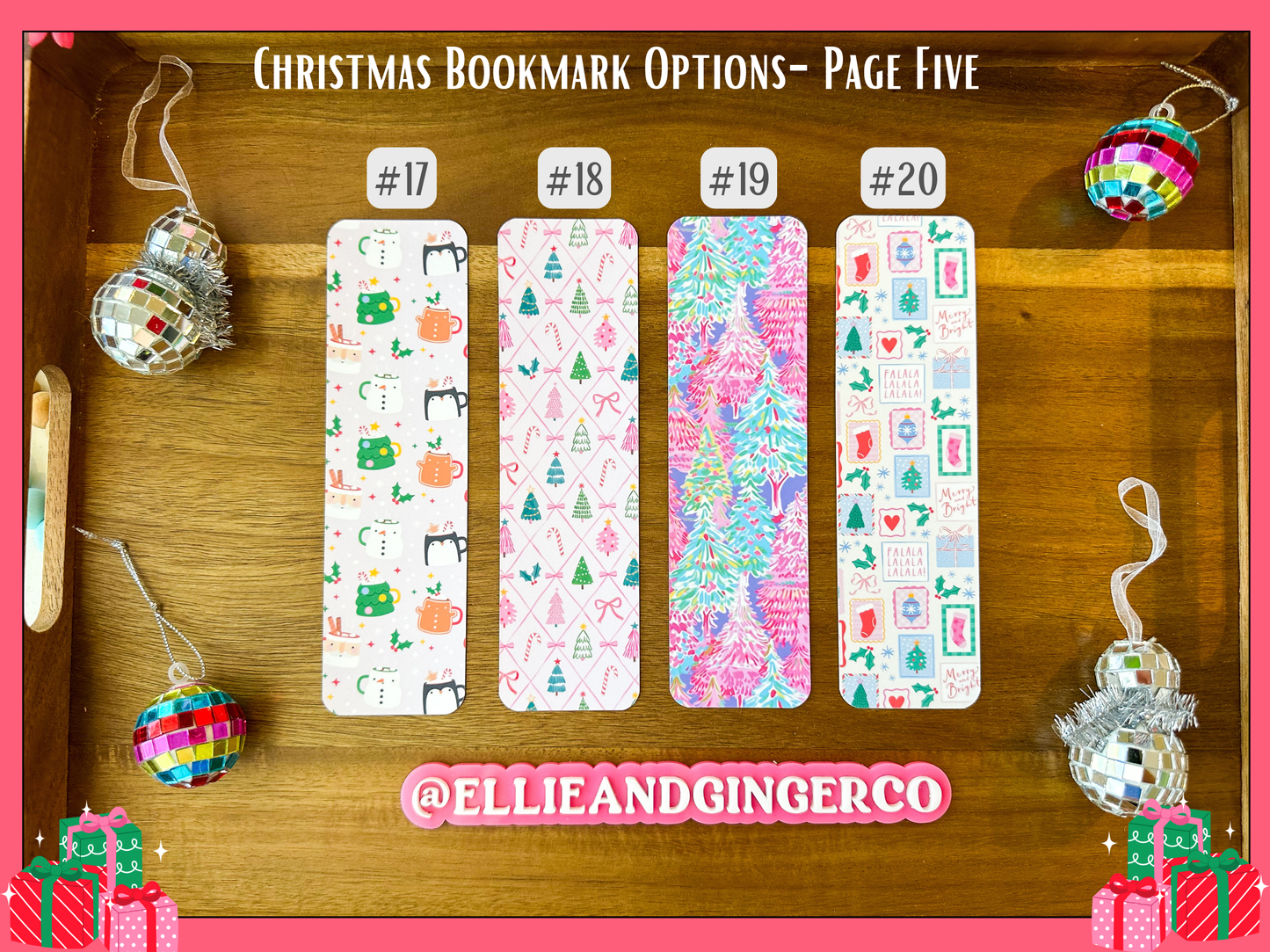 christmas bookmarks holiday bookmarks for readers booklover stocking stuffer