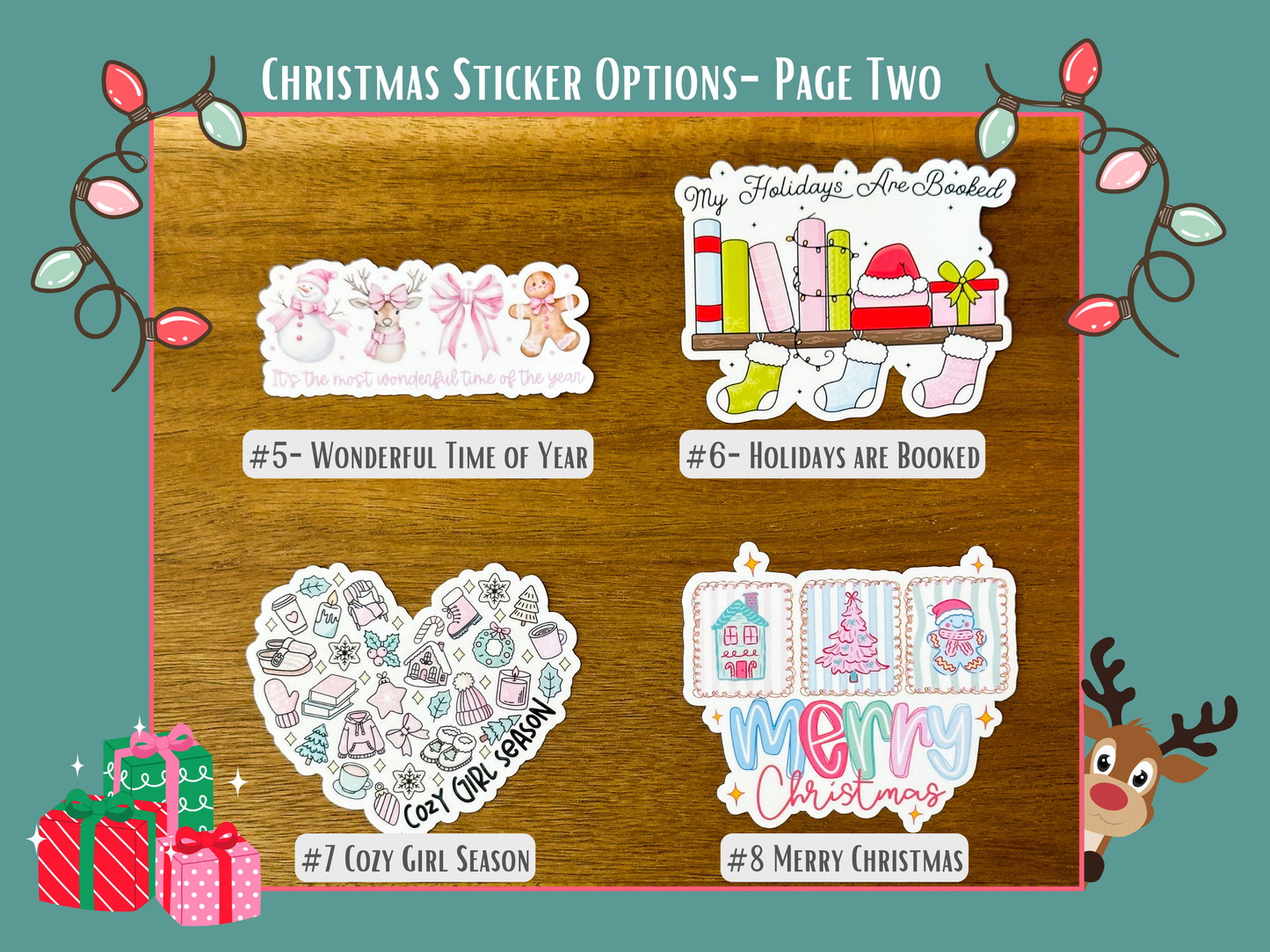Christmas Sticker- Individual or Bundle