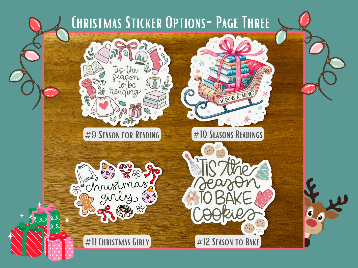 Christmas Sticker- Individual or Bundle