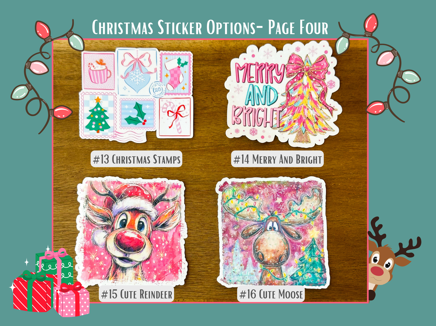 Christmas Sticker- Individual or Bundle