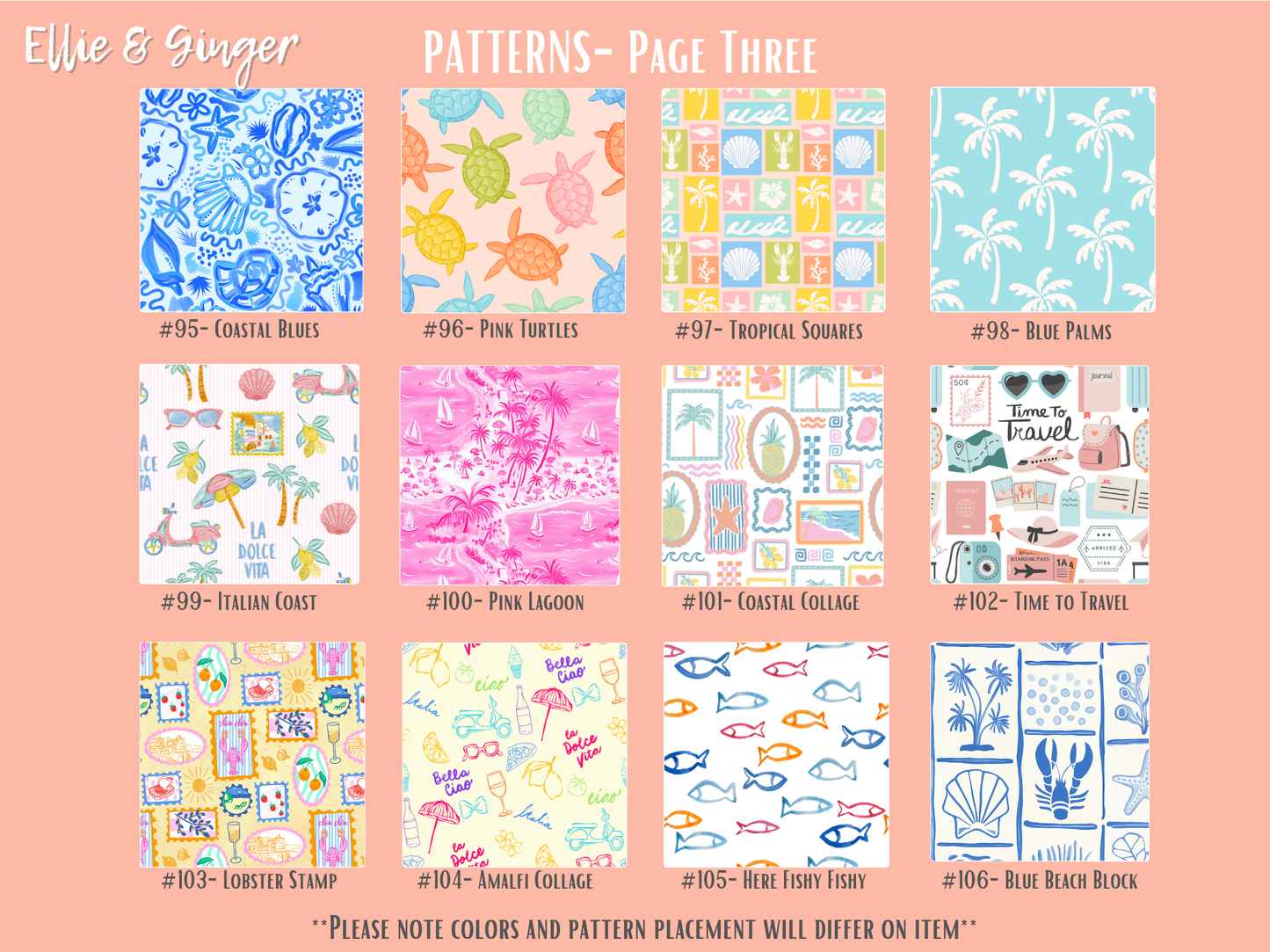 Acrylic Bookmarks- PATTERN SET TWO