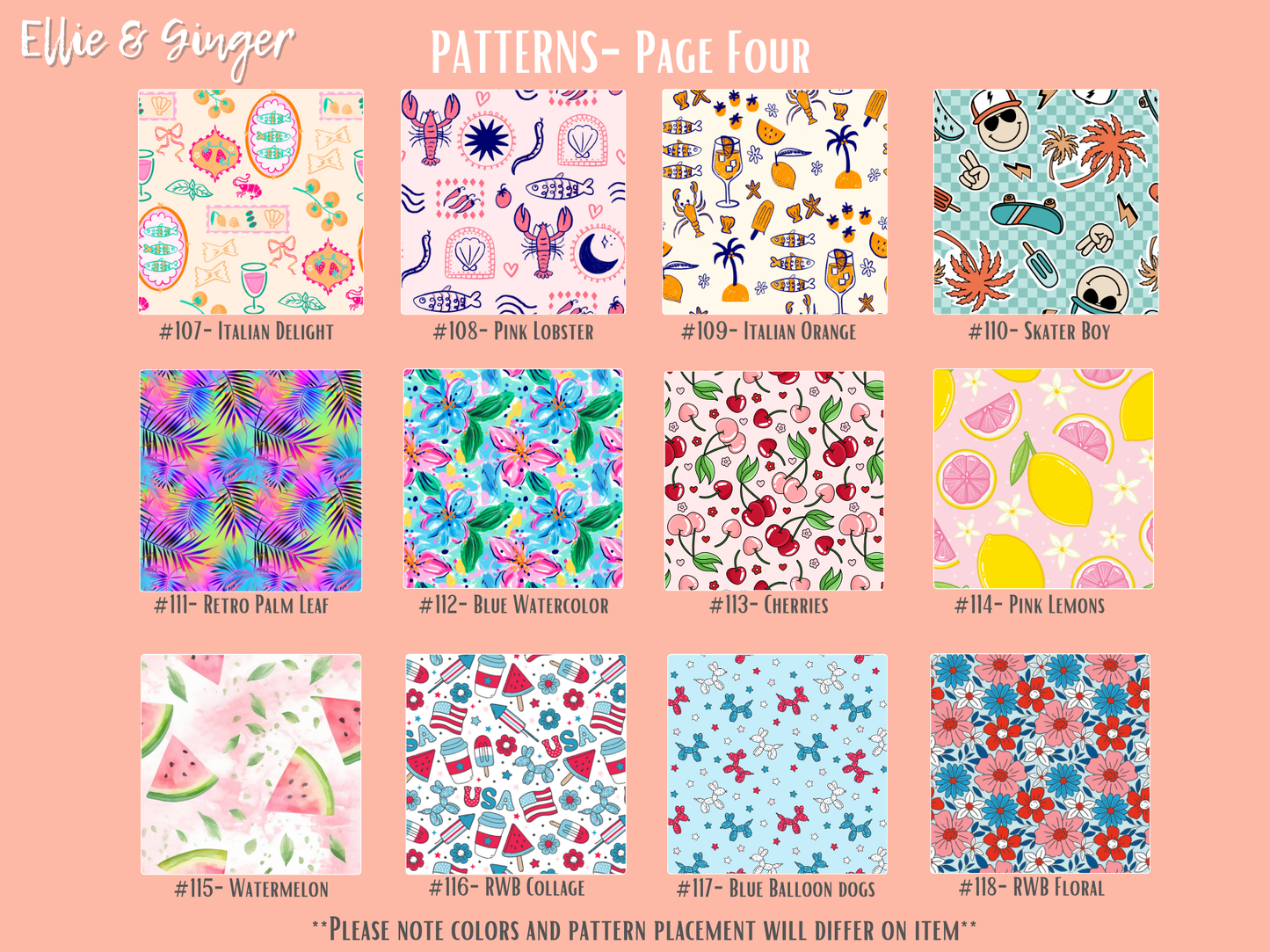 Acrylic Bookmarks- PATTERN SET TWO