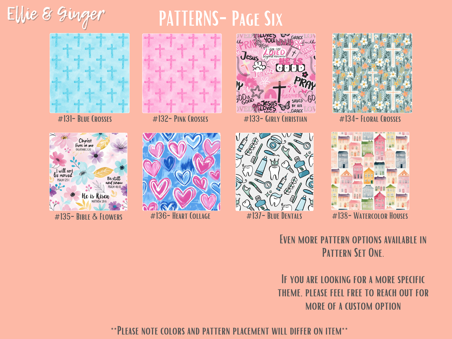 Acrylic Bookmarks- PATTERN SET TWO