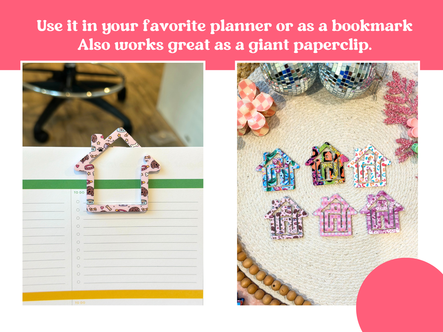 Acrylic House Bookmark