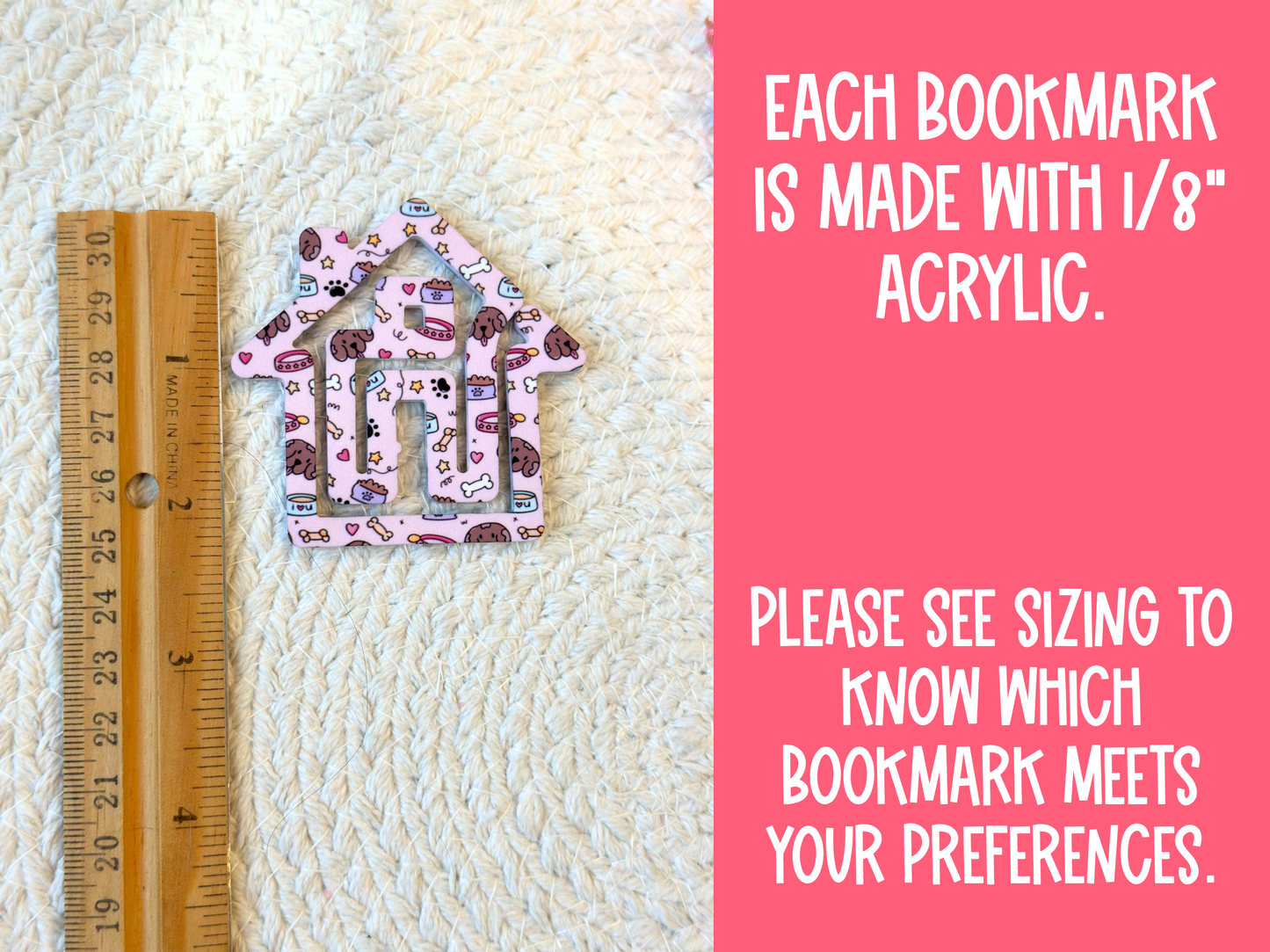 Acrylic House Bookmark