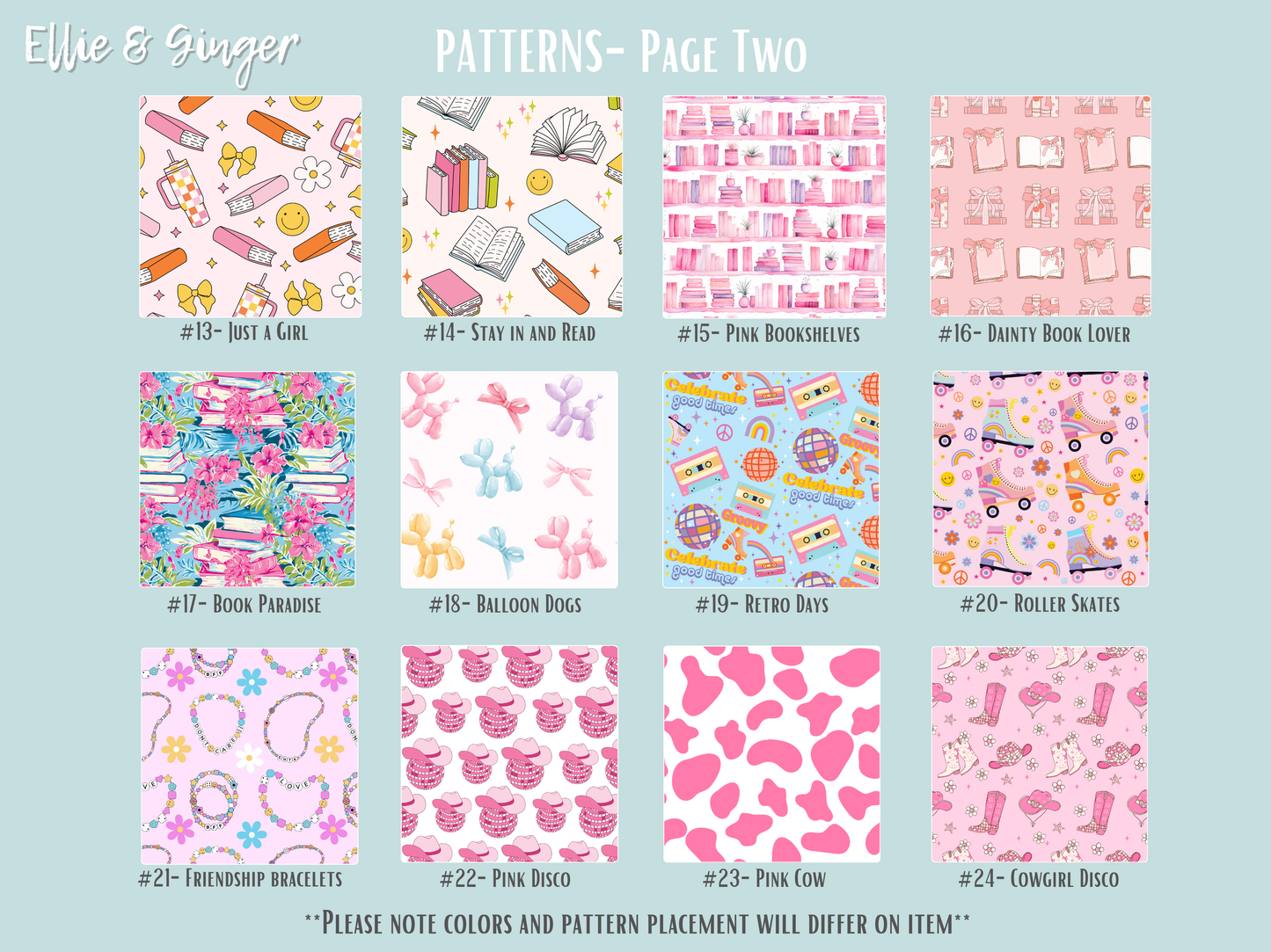 Acrylic Bookmarks- PATTERN SET ONE