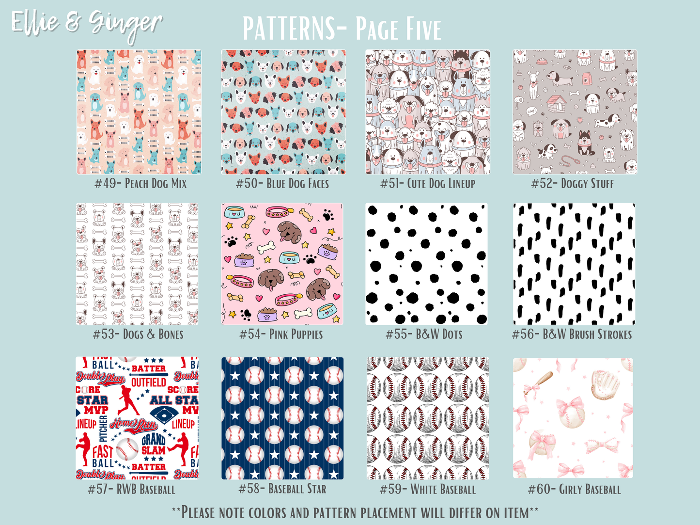Acrylic Bookmarks- PATTERN SET ONE
