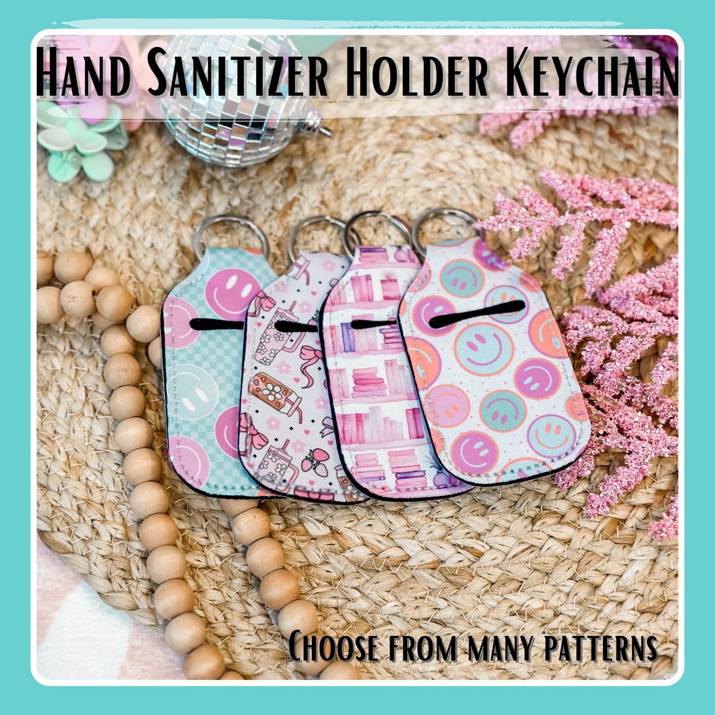 Hand Sanitizer Holder Keychain