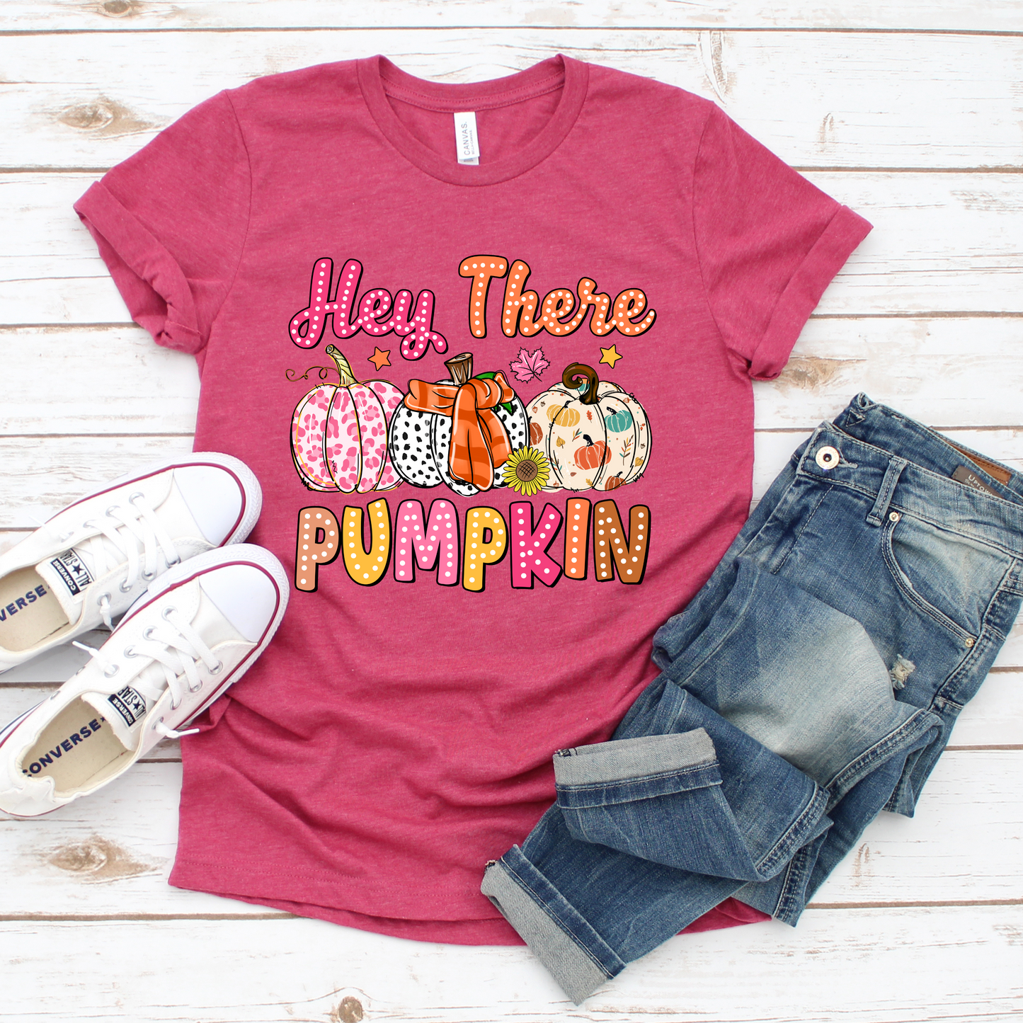 Hey There Pumpkin- Bella + Canvas Shirt