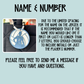 Volleyball Bag Tag- Custom