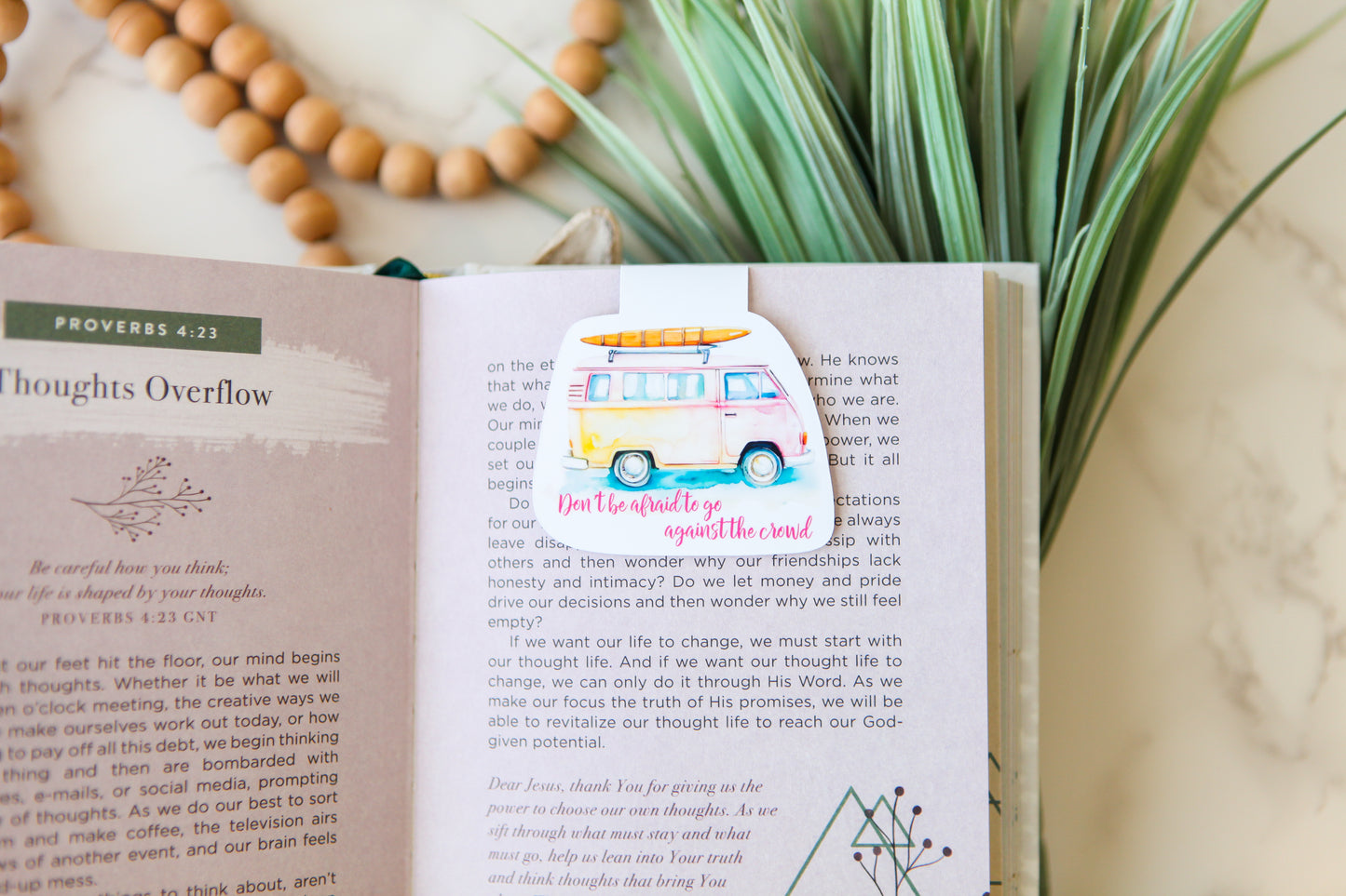 Retro Surf Van Magnetic Bookmark