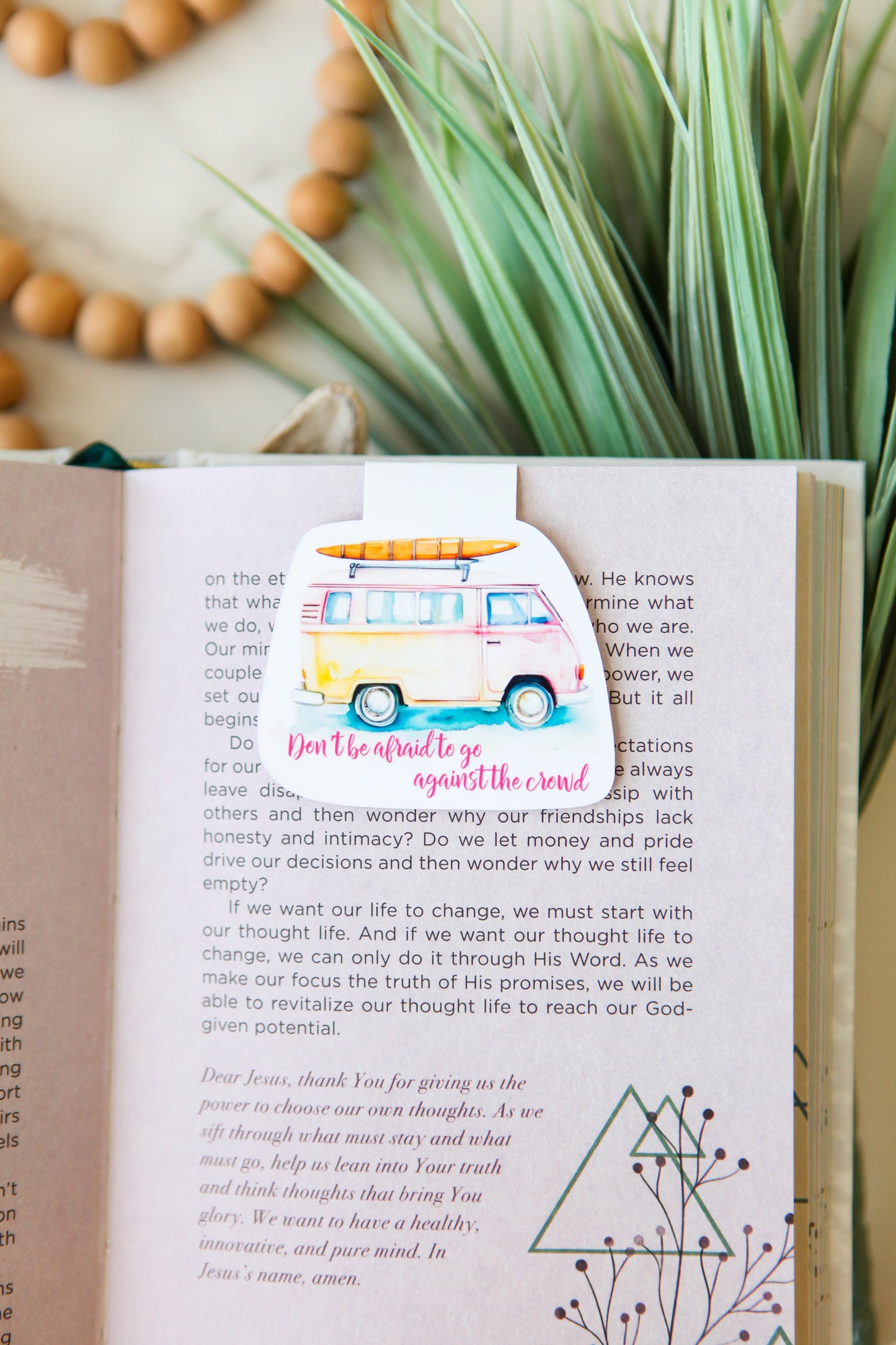 Retro Surf Van Magnetic Bookmark